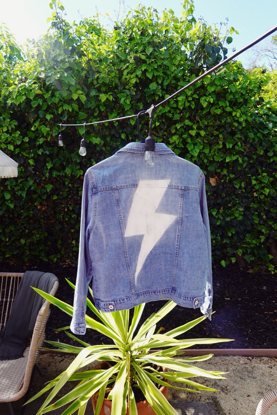 Lightning bolt denim
