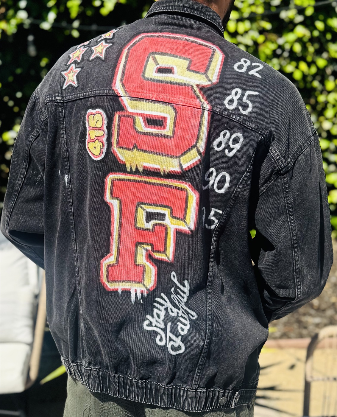 Stay Faithful — SF Giants black denim